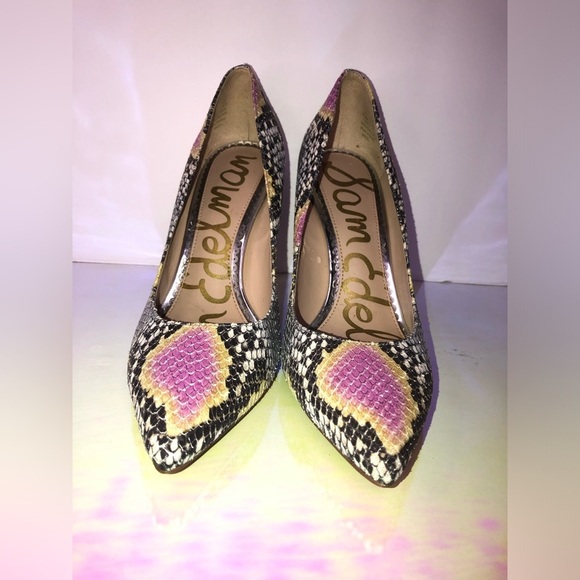 Sam Edelman Shoes - Sam Edelman Multicolor Snakeskin Heels
